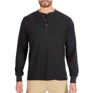 Smith & Eagle Charcoal Gray Waffle Knit Henley T-Shirt Men’s XL.